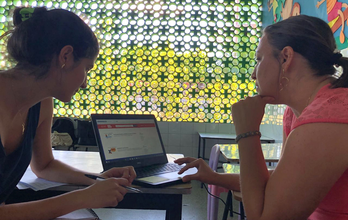 Teste de usabilidade com educadora