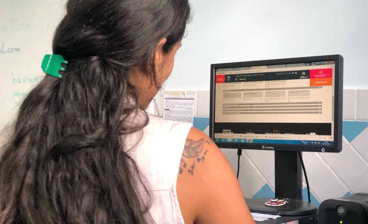 Teste de usabilidade com educadora